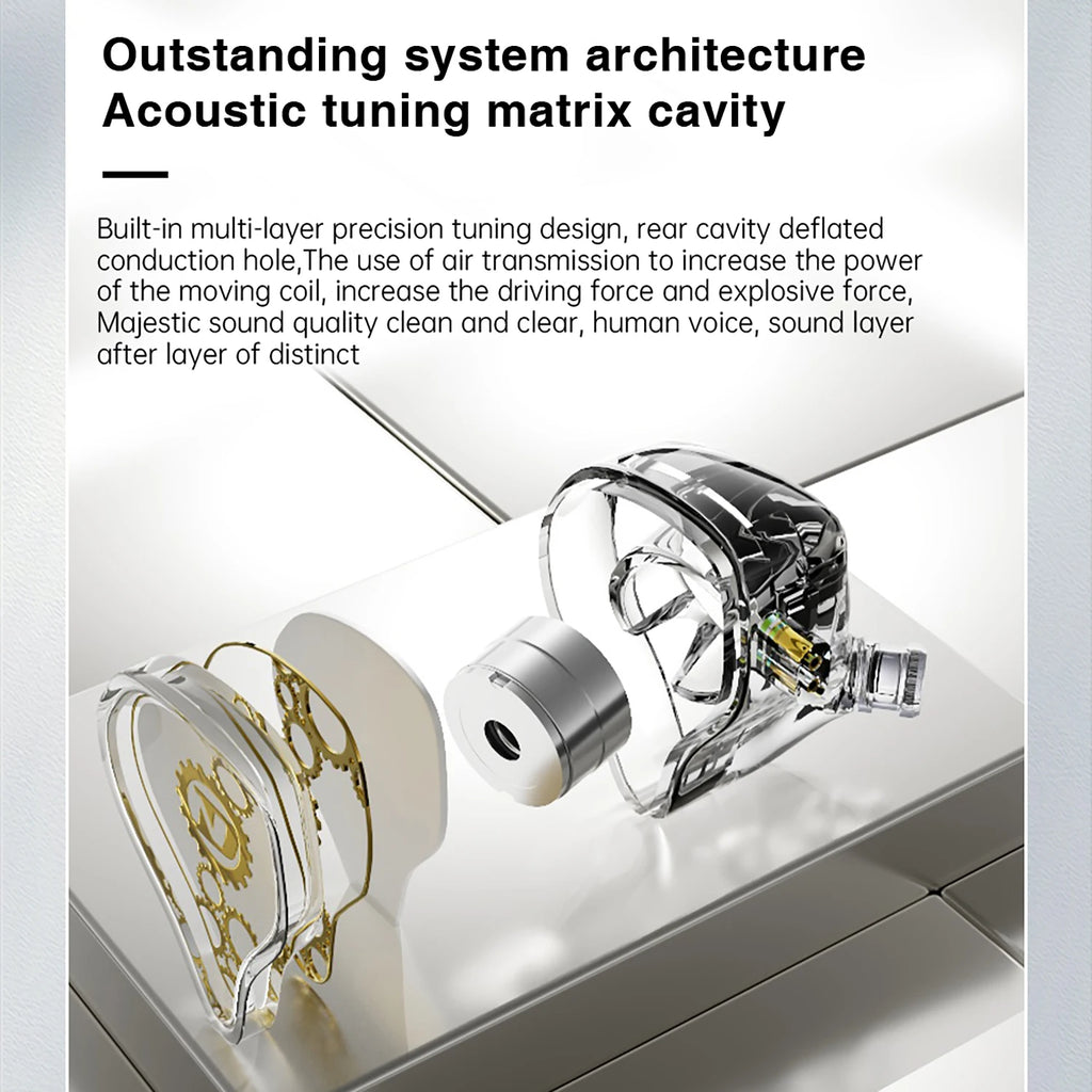 ND Venus High Performance Dynamic Headphones Universal Double PINPluggable Cable Change Design Widely Compatible Devices