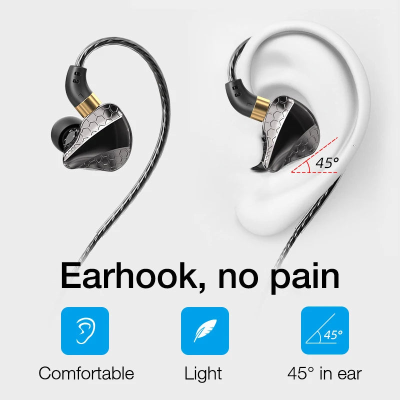 EARDECO - 3.5mm Wired Bass Headphones