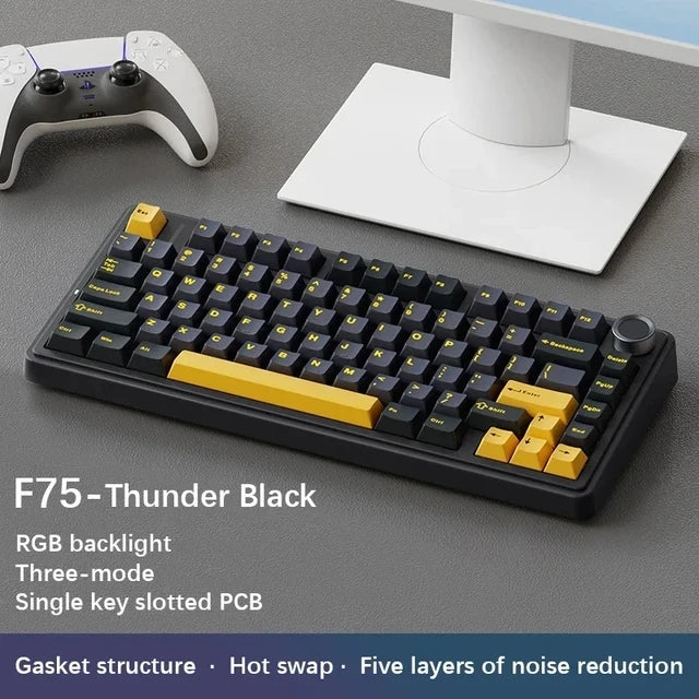 AULA F75 Mechanical Gaming Keyboard - White Edition