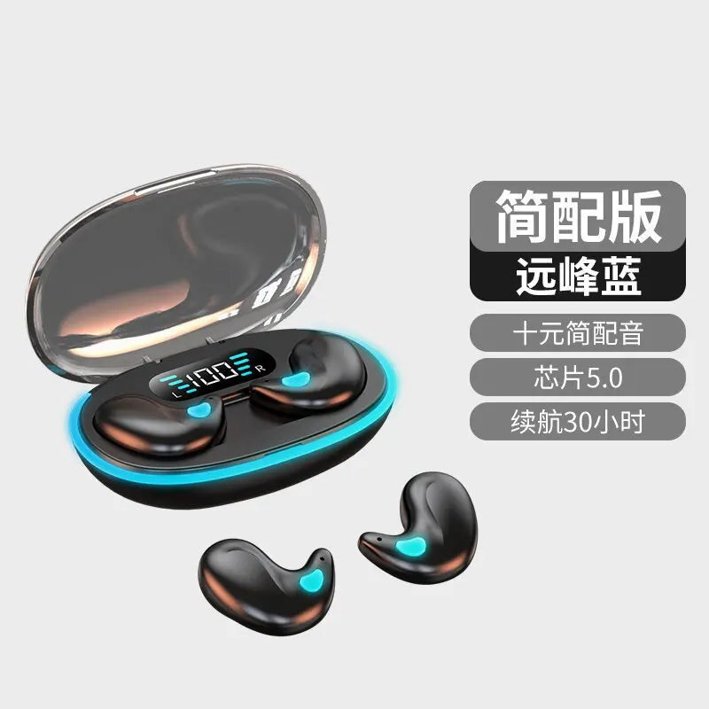 Wireless headphones - for sleeping, mini earphones, with Bluetooth, stereo, comfortable, microphone, HD call