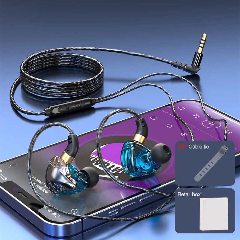 EARDECO - 3.5mm Wired Bass Headphones