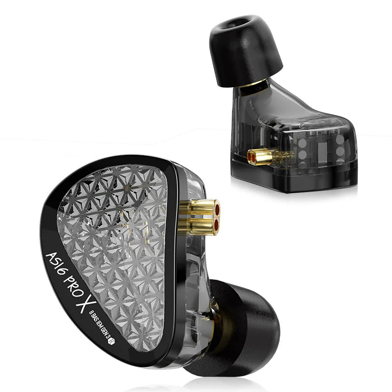 KZ AS16 PRO X - Professional High-Fidelity (Hi-Fi) In-Ear Monitors