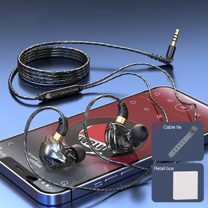 EARDECO - 3.5mm Wired Bass Headphones