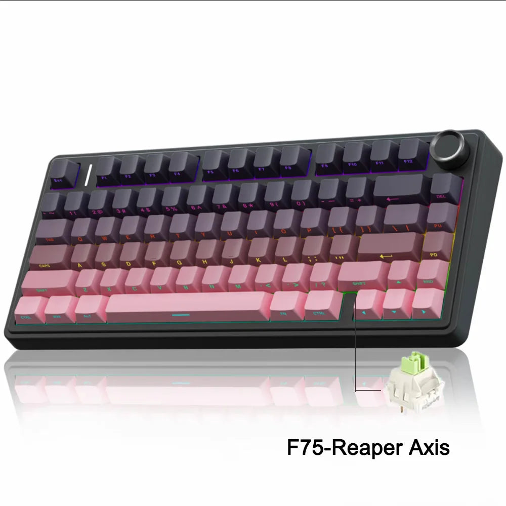 AULA F75 Mechanical Gaming Keyboard - White Edition