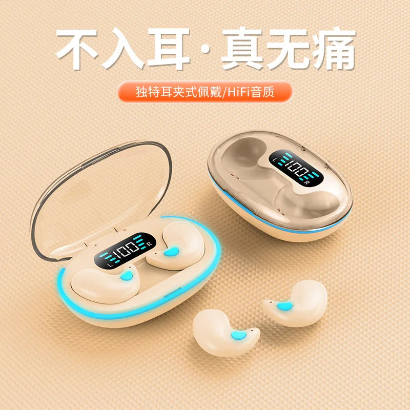 Wireless headphones - for sleeping, mini earphones, with Bluetooth, stereo, comfortable, microphone, HD call