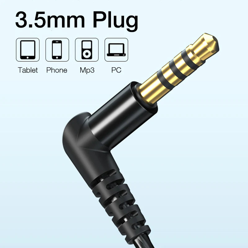 EARDECO - 3.5mm Wired Bass Headphones
