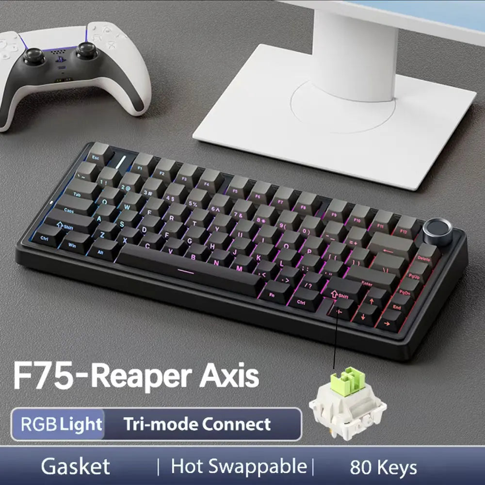 AULA F75 Mechanical Gaming Keyboard - White Edition