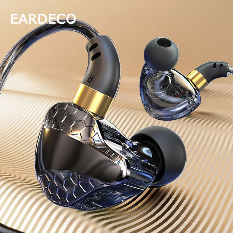 EARDECO - 3.5mm Wired Bass Headphones